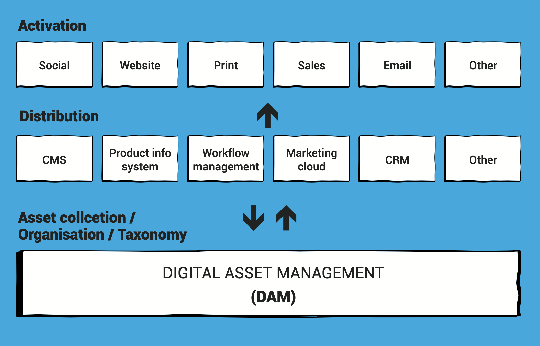 Digital Asset Management DAM structure